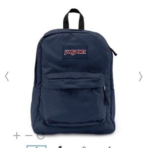 Lightly used navy blue Jansport backpack
